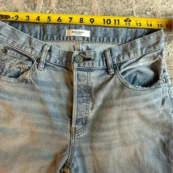 MOUSSY VINTAGE CUMBERLAND
STRAIGHT IN LIGHT BLUE SIZE 28 - Picture 10 of 12